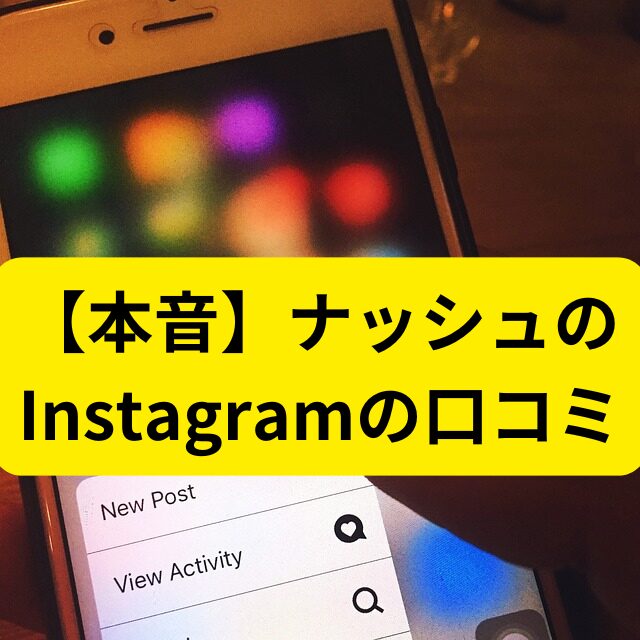 【本音】ナッシュのInstagram口コミを紹介する記事のサムネイル画像
