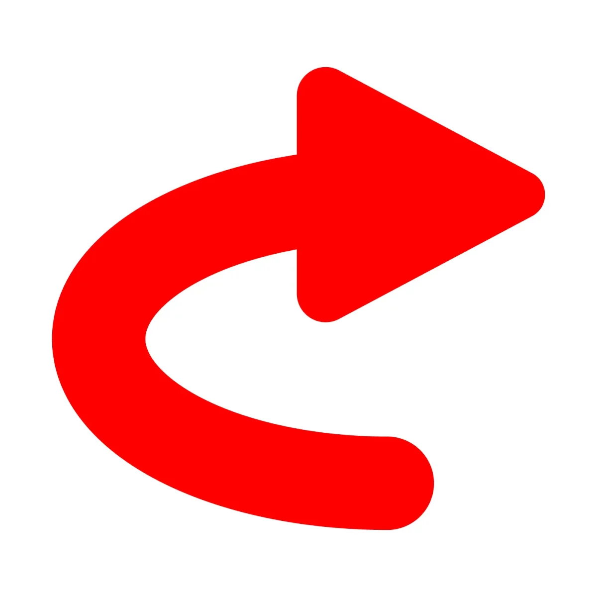 折り返しの矢印の画像